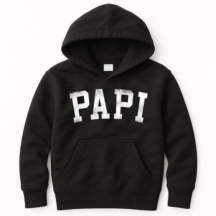 Papi Classic Bold Font Birthday Papi Kids Hoodie