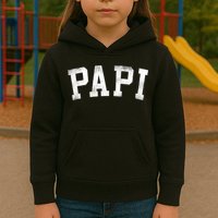Papi Classic Bold Font Birthday Papi Kids Hoodie