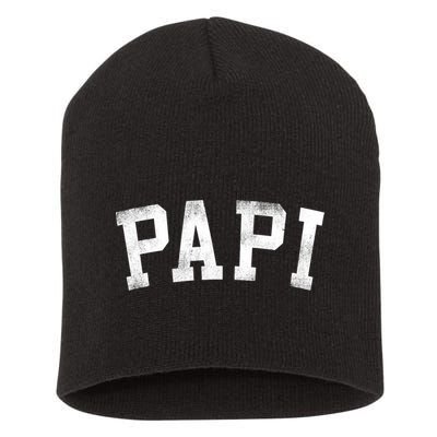 Papi Classic Bold Font Birthday Papi Short Acrylic Beanie
