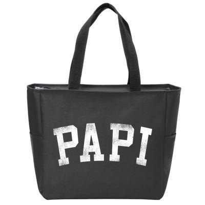 Papi Classic Bold Font Birthday Papi Zip Tote Bag