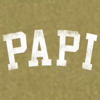 Papi Classic Bold Font Birthday Papi Garment-Dyed Women's Muscle Tee