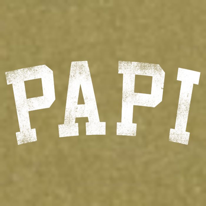 Papi Classic Bold Font Birthday Papi Garment-Dyed Women's Muscle Tee
