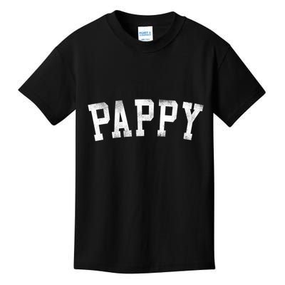 Pappy Classic Bold Font Birthday Pappy Kids T-Shirt