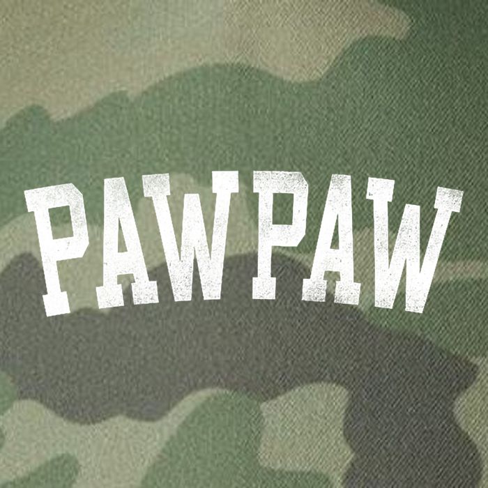 Pawpaw Classic Bold Font FatherS Day Pawpaw Raglan Baseball Legacy Tie Dye Trucker Hat