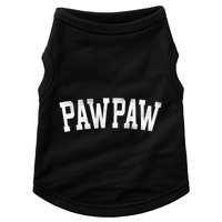 Pawpaw Classic Bold Font FatherS Day Pawpaw Raglan Baseball Doggie Tank