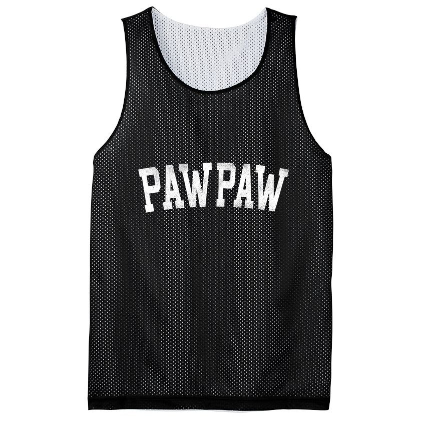 Pawpaw Classic Bold Font FatherS Day Pawpaw Raglan Baseball Mesh Reversible Basketball Jersey Tank