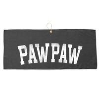 Pawpaw Classic Bold Font FatherS Day Pawpaw Raglan Baseball Large Microfiber Waffle Golf Towel