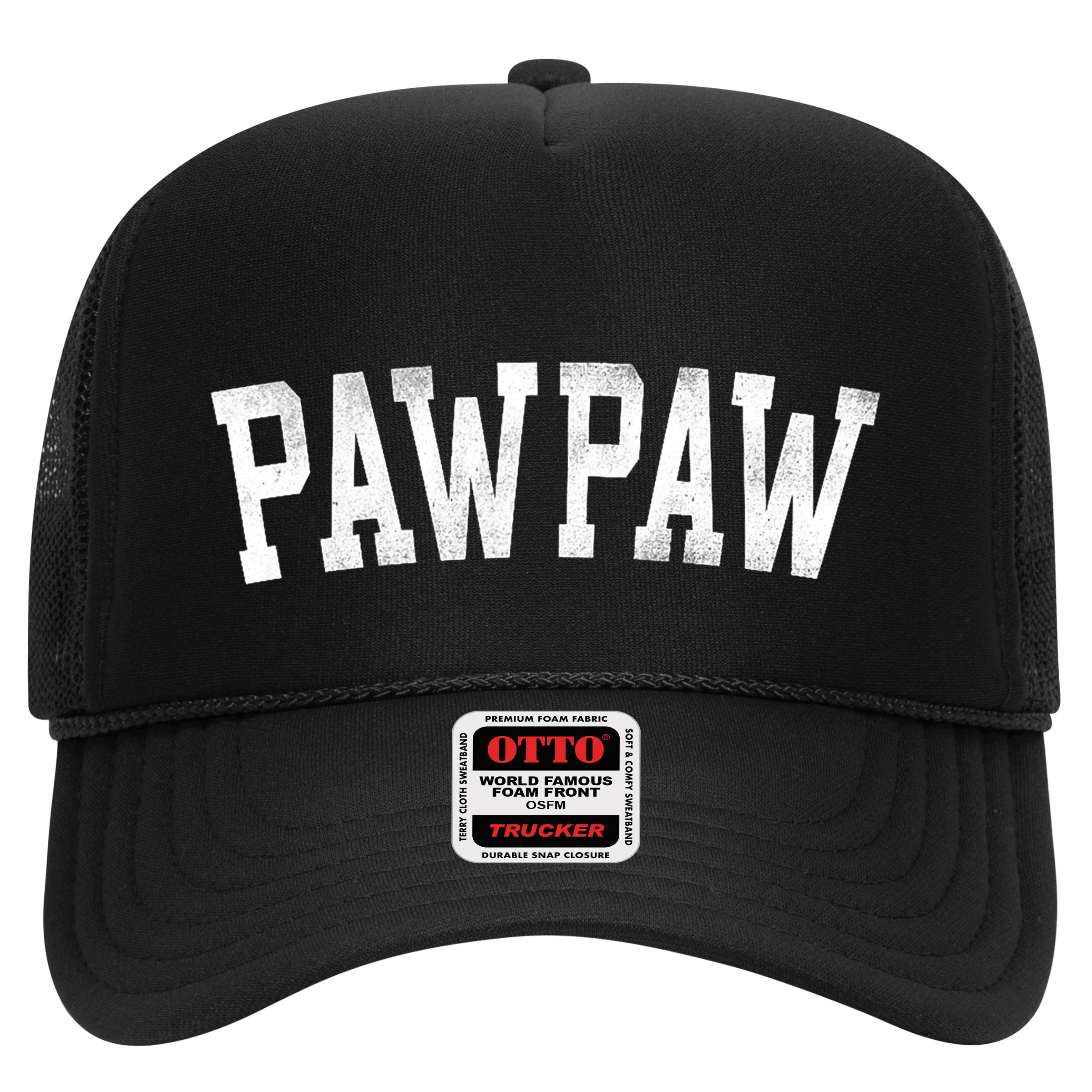 Pawpaw Classic Bold Font FatherS Day Pawpaw Raglan Baseball Hat