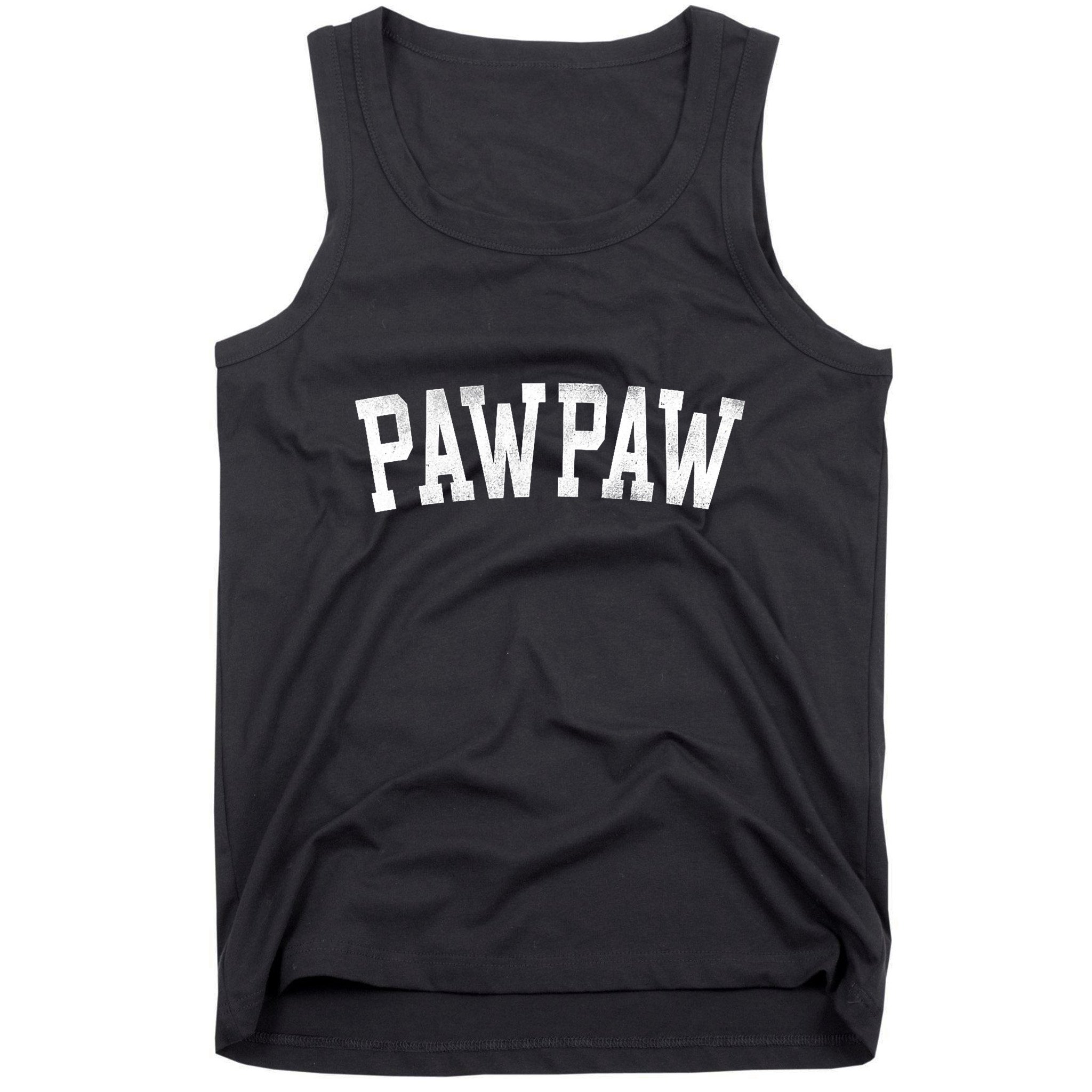 Pawpaw Classic Bold Font FatherS Day Pawpaw Raglan Baseball Tank Top