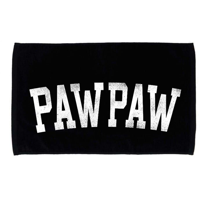 Pawpaw Classic Bold Font FatherS Day Pawpaw Raglan Baseball Microfiber Hand Towel