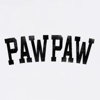 Pawpaw Classic Bold Font FatherS Day Pawpaw Raglan Baseball Garment-Dyed Sweatshirt