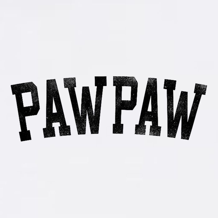 Pawpaw Classic Bold Font FatherS Day Pawpaw Raglan Baseball Garment-Dyed Sweatshirt