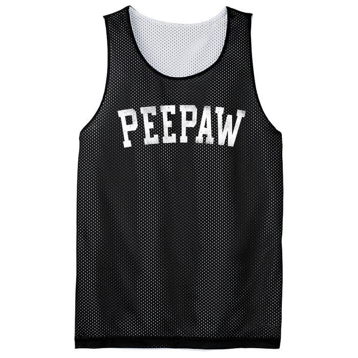 Peepaw Classic Bold Font FatherS Day Peepaw Raglan Baseball Mesh Reversible Basketball Jersey Tank