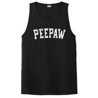 Peepaw Classic Bold Font FatherS Day Peepaw Raglan Baseball PosiCharge Competitor Tank