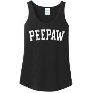 Peepaw Classic Bold Font FatherS Day Peepaw Ladies Essential Tank