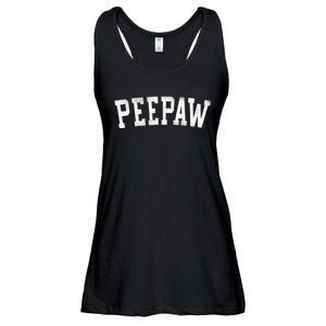 Peepaw Classic Bold Font FatherS Day Peepaw Ladies Essential Flowy Tank