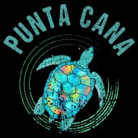 Punta Cana Beach Sea Turtle Illustration Gift Impact Tech Backpack