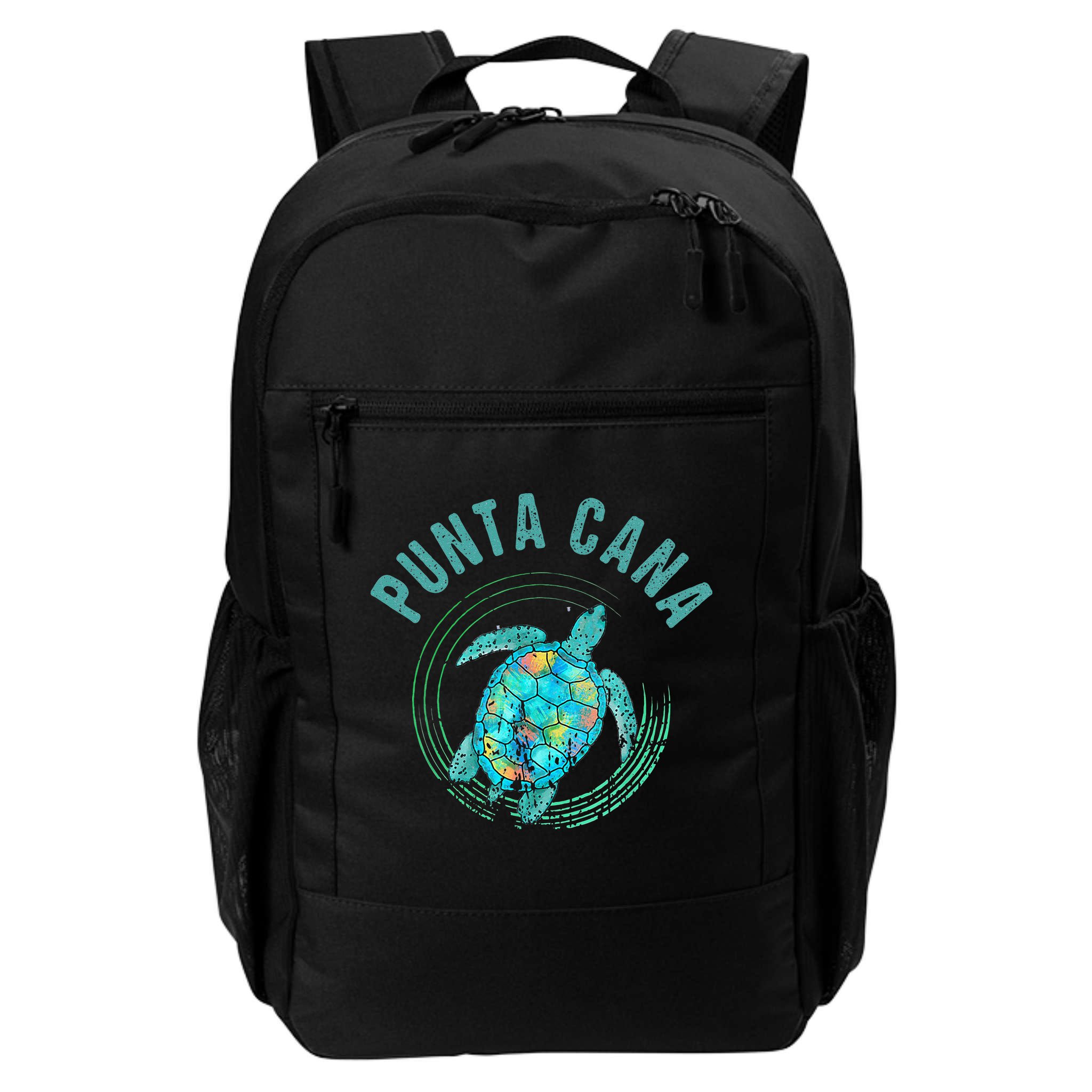 Punta Cana Beach Sea Turtle Illustration Gift Backpack