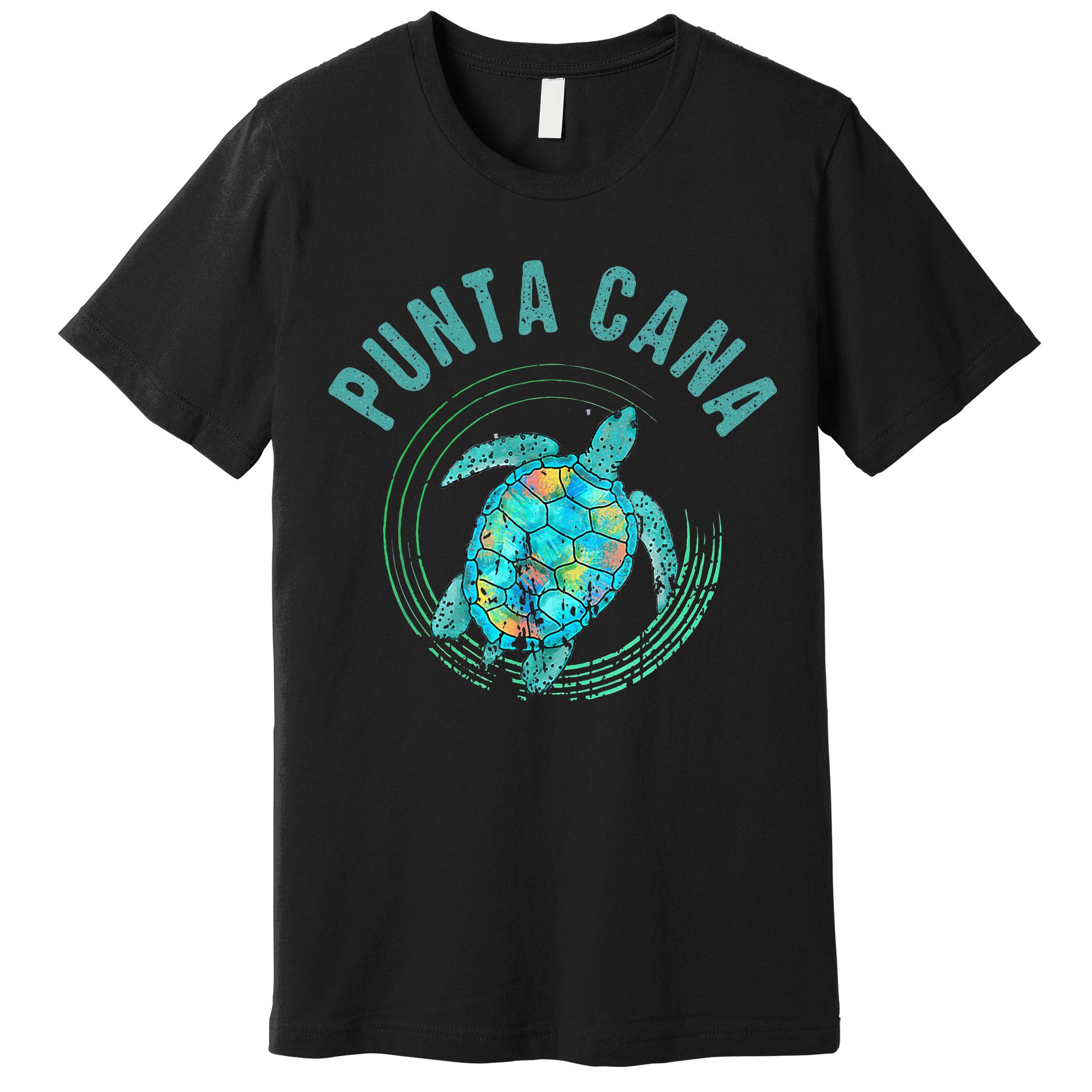 Punta Cana Beach Sea Turtle Illustration Gift Premium T-Shirt