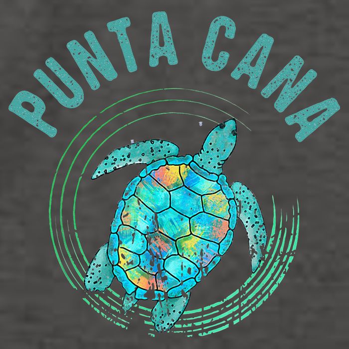 Punta Cana Beach Sea Turtle Illustration Gift Vector Backpack