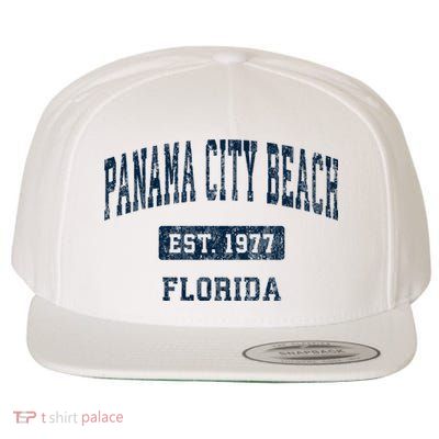Panama City Beach Florida Fl Vintage Sports Wool Snapback Cap
