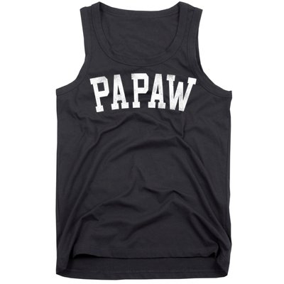 Papaw Classic Bold Font FatherS Day Papaw Tank Top