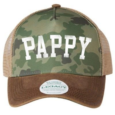 Pappy Classic Bold Font FatherS Day Pappy Legacy Tie Dye Trucker Hat