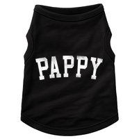 Pappy Classic Bold Font FatherS Day Pappy Doggie Tank