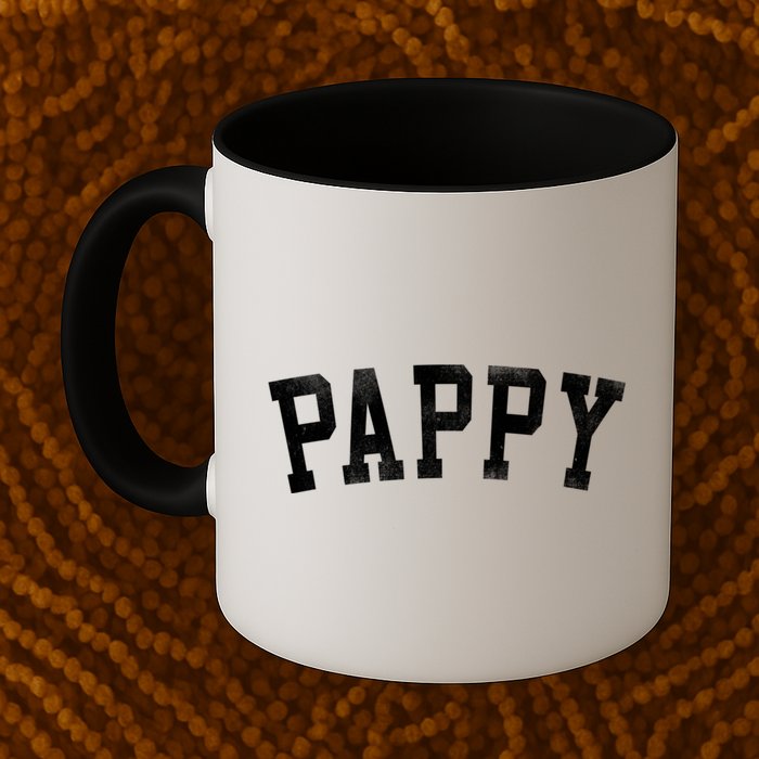 Pappy Classic Bold Font FatherS Day Pappy Mug