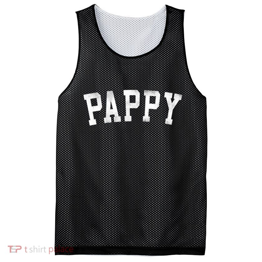 Pappy Classic Bold Font FatherS Day Pappy Mesh Reversible Basketball Jersey Tank