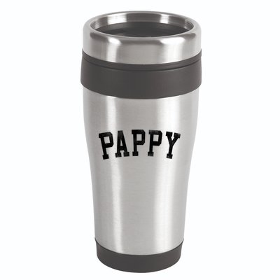 Pappy Classic Bold Font FatherS Day Pappy 16oz Travel Tumbler