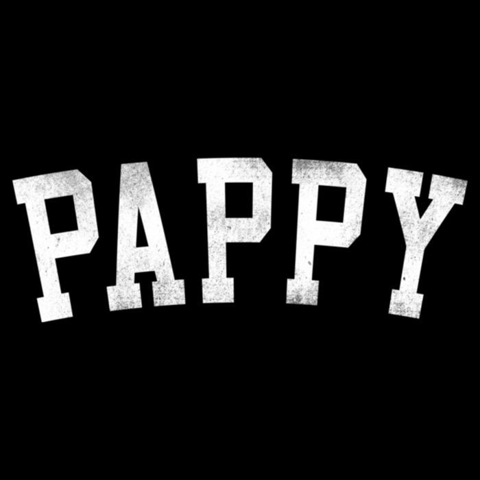 Pappy Classic Bold Font FatherS Day Pappy Toddler Hoodie