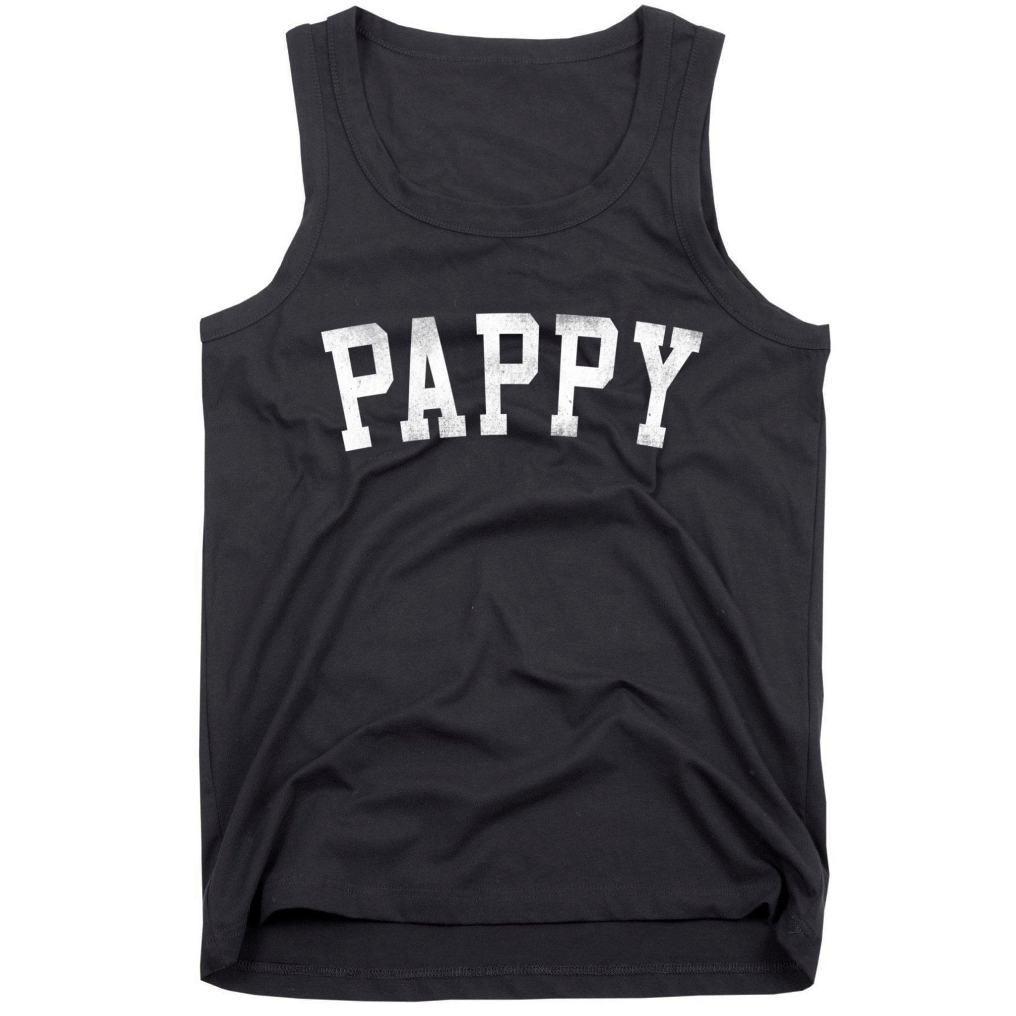Pappy Classic Bold Font FatherS Day Pappy Tank Top
