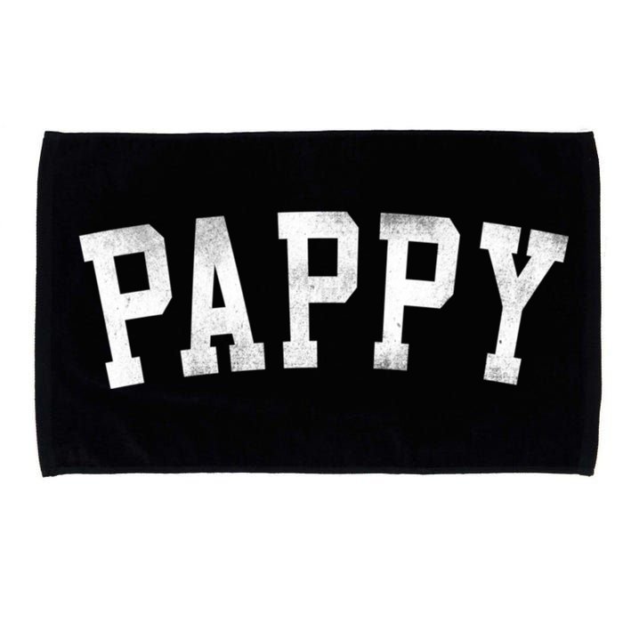 Pappy Classic Bold Font FatherS Day Pappy Microfiber Hand Towel