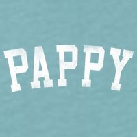 Pappy Classic Bold Font FatherS Day Pappy Sueded Cloud Jersey T-Shirt