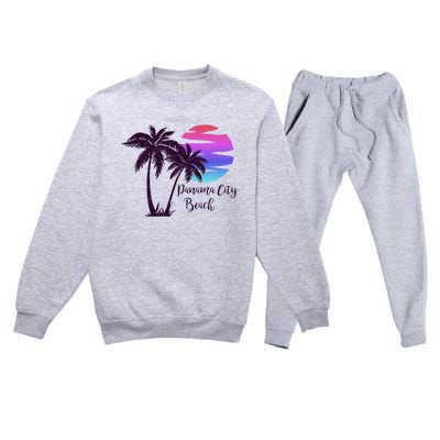 PANAMA CITY BEACH Florida Spring Break Vacation Honeymoon Premium Premium Crewneck Sweatsuit Set