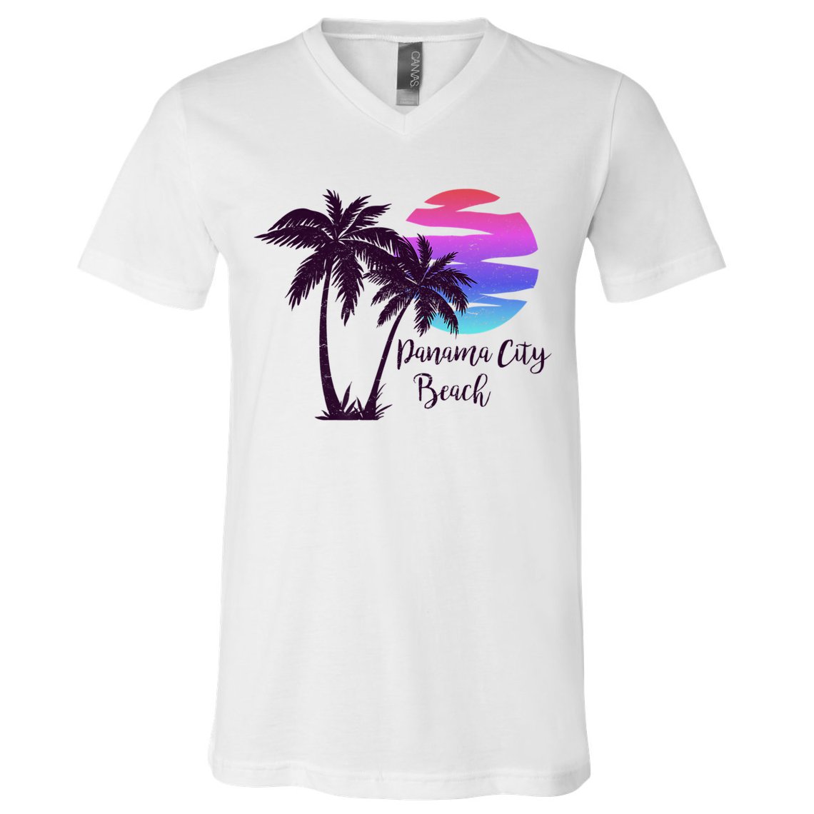 PANAMA CITY BEACH Florida Spring Break Vacation Honeymoon Premium V-Neck T-Shirt