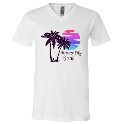 PANAMA CITY BEACH Florida Spring Break Vacation Honeymoon Premium V-Neck T-Shirt