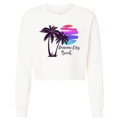 PANAMA CITY BEACH Florida Spring Break Vacation Honeymoon Premium Cropped Pullover Crew