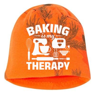 Pastry Chefs Baking Is My Therapy Cupcake Bakers Cake Bakers Meaningful Gift Kati - Camo Knit Beanie