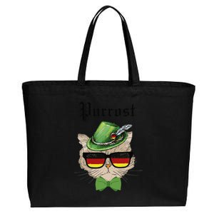 Purrost Cat Bavarian Alpine Hat Funny German Oktoberfest Cotton Canvas Jumbo Tote