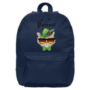 Purrost Cat Bavarian Alpine Hat Funny German Oktoberfest 16 in Basic Backpack