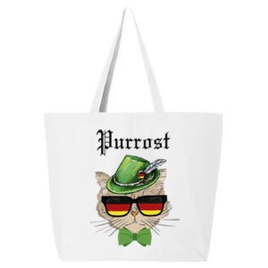 Purrost Cat Bavarian Alpine Hat Funny German Oktoberfest 25L Jumbo Tote