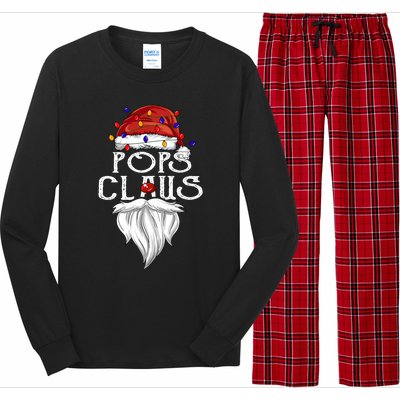 Pops Claus Beard Pops Claus Christmas Meaningful Gift Long Sleeve Pajama Set