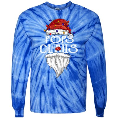 Pops Claus Beard Pops Claus Christmas Meaningful Gift Tie-Dye Long Sleeve Shirt