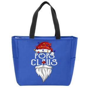 Pops Claus Beard Pops Claus Christmas Meaningful Gift Zip Tote Bag