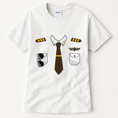 Pilot Costume Birthday Airplane Pilot Halloween Tall T-Shirt