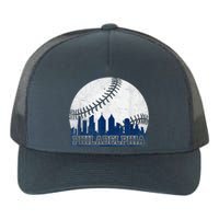 Philly Cityscape Baseball Philadelphia Skyline Retro Vintage Yupoong Adult 5-Panel Trucker Hat