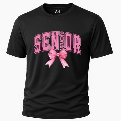 Pinkk Coquette Bow Senior 2025 Class Of 2025 Grad For Girl Gift Performance Shirt