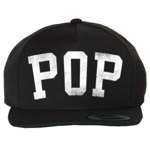 Pop Classic Bold Font FatherS Day Pop Gift Wool Snapback Cap